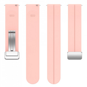 Curea pentru Samsung Galaxy Watch 4/5/Active 2, Huawei Watch GT 3 (42mm)/GT 3 Pro (43mm) - Techsuit Watchband (W011) - Pink - Img 3