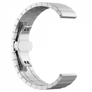 Curea pentru Samsung Galaxy Watch 4/5/Active 2, Huawei Watch GT 3 (42mm)/GT 3 Pro (43mm) - Techsuit Watchband (W012) - Silver - Img 1