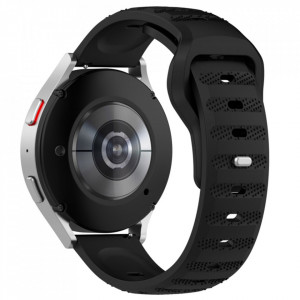 Curea pentru Samsung Galaxy Watch 4/5/Active 2, Huawei Watch GT 3 (42mm)/GT 3 Pro (43mm) - Techsuit Watchband (W050) - Black - Img 3