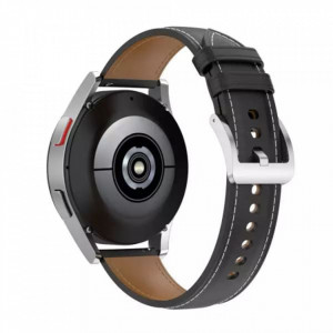 Curea pentru Samsung Galaxy Watch 4/5/Active 2, Huawei Watch GT 3 (42mm)/GT 3 Pro (43mm) - Techsuit Watchband (W048) - Black - Img 3