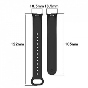 Curea pentru Xiaomi Mi Band 8 / 8 NFC / 9 / 9 NFC - Techsuit Watchband (W014) - White - Img 4