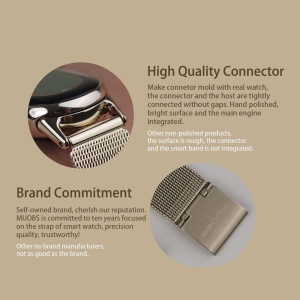 Curea pentru Xiaomi Mi Band 8 / 8 NFC / 9 / 9 NFC - Techsuit Watchband (W022) - Rose Gold - Img 5