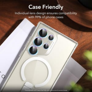 Folie Camera pentru Samsung Galaxy S24 Ultra - ESR Lens Protector Tempered Glass - Rhinestone - Img 4