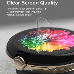 Folie pentru Google Pixel Watch 3 45mm (set 3) - Ringke Dual Easy Film - Clear - Img 6