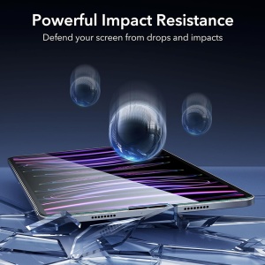 Folie pentru iPad Pro 12.9 (2018 / 2020 / 2021 / 2022) (set 2) - ESR Armorite Screen Protector - Clear - Img 7