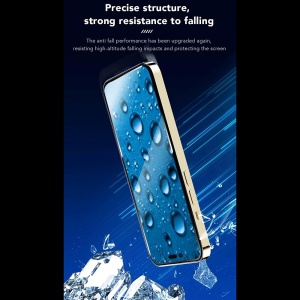 Folie pentru iPhone 14 Pro Max - ANANK 2.5D Reinforced Edge Screen Protector - Black - Img 7
