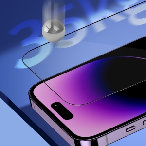 Folie pentru iPhone 15 Pro Max cu Aplicator Pro - Blueo Sapphire Screen Protector - Black - Img 5