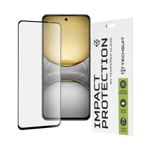 Folie pentru Realme C75 - Techsuit 111D Full Cover / Full Glue Glass - Black