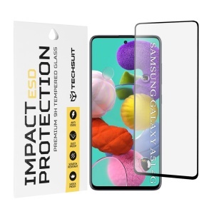 Folie pentru Samsung Galaxy A51 4G / A51 5G - Techsuit ESD Glass - Black