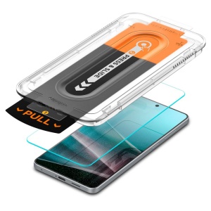 Folie pentru Samsung Galaxy S25 Edge (set 2) - Spigen Glas.tR EZ FIT Pro - Clear - Img 2