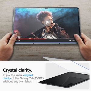 Folie pentru Samsung Galaxy Tab S10 FE Plus - Spigen Glas.tR Slim - Clear - Img 7