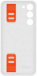 Galaxy S23 Plus; Silicone Cover with Strap; White - Img 4