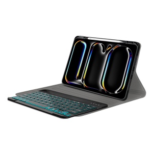 Husa cu Tastatura pentru iPad Pro 11 (2024) - Techsuit CozyTab Case - Black - Img 6