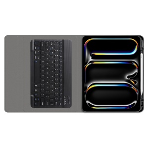 Husa cu Tastatura pentru iPad Pro 13 (2024) - Techsuit CozyTab Case - Black - Img 5