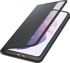 Husa de protectie Samsung pentru Galaxy S21 Plus, Smart Clear View Cover, Negru - Img 4
