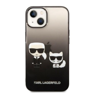 Husa iPhone 14 Plus - Karl Lagerfeld Hardcase (KLHCP14MTGKCK) - Gradient Ikonik Karl&Choupette - Img 3