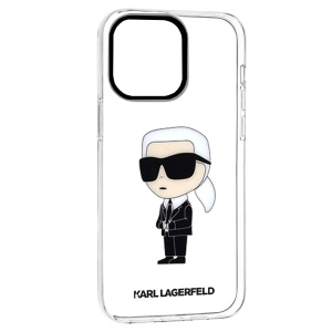 Husa iPhone 14 Pro Max - Karl Lagerfeld Hardcase Transparent (KLHCP14XHNIKTCT) - Ikonik Karl Lagerfeld - Img 9