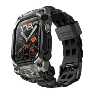 Husa pentru Apple Watch 10 46mm + Curea - Supcase Unicorn Beetle Ore Pro Version - Black - Img 3