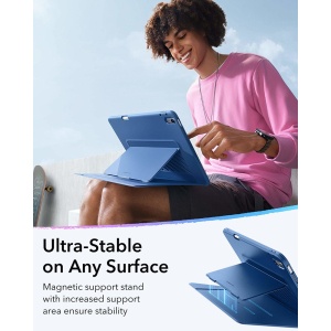 Husa pentru iPad 10 (2022) 10.9 / 11 (2025 - ESR FlipÂ Hybrid (with Pencil Holder) - Blue - Img 5