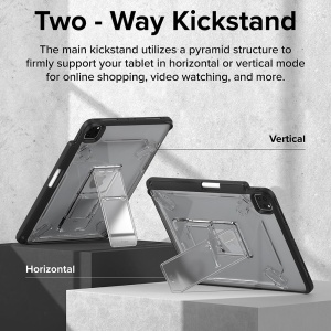 Husa pentru iPad Pro 11 (2024) - Ringke Fusion Sketch Stand - Black - Img 10