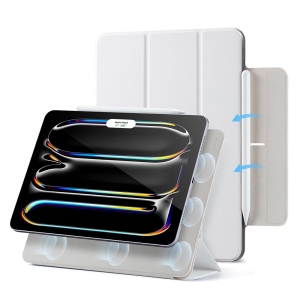 Husa pentru iPad Pro 13 (2024) - ESR Rebound Magnetic - White - Img 1