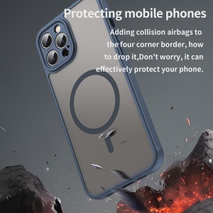 Husa pentru iPhone 12 Pro - Techsuit HaloFrost II MagSafe - Navy Blue - Img 4