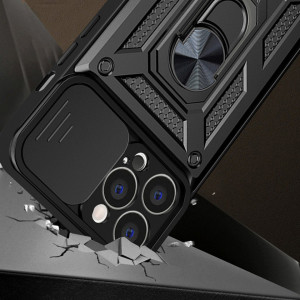 Husa pentru iPhone 13 Pro - Techsuit CamShield Series - Black - Img 3