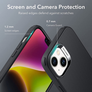 Husa pentru iPhone 14 Plus - ESR Air Shield Boost Kickstand - Translucent Black - Img 6