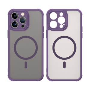 Husa pentru iPhone 14 Pro Max - Techsuit HaloFrost II MagSafe - Purple - Img 2