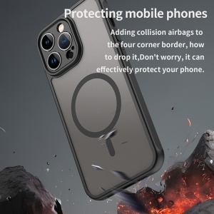 Husa pentru iPhone 14 Pro - Techsuit HaloFrost II MagSafe - Black - Img 4