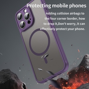 Husa pentru iPhone 15 Pro - Techsuit HaloFrost II MagSafe - Purple - Img 4