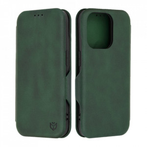 Husa pentru iPhone 15 Pro Techsuit Safe Wallet Plus, Green - Img 1