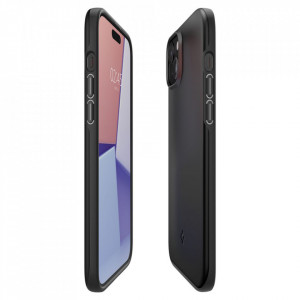 Husa pentru iPhone 15 - Spigen Thin Fit - Black - Img 4