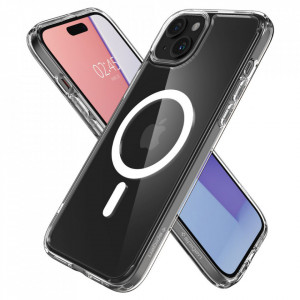 Husa pentru iPhone 15 - Spigen Ultra Hybrid MagSafe - White - Img 5