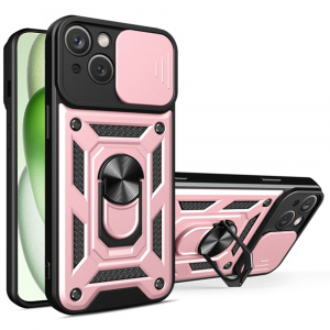 Husa pentru iPhone 15 - Techsuit CamShield Series - Rose Gold - Img 1