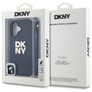 Husa pentru iPhone 16 - DKNY Hardcase Wrist Strap Stock Logo (DKHCP16SPBSWSK) - Black - Img 7