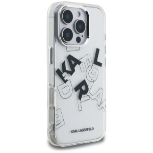 Husa pentru iPhone 16 Pro - Karl Lagerfeld IML Sketched Graphic Logo (KLHCP16LHMLGFCH) - Transparent - Img 5