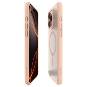 Husa pentru iPhone 16 Pro - Spigen Ultra Hybrid T MagSafe - FrostÂ RoseÂ Titanium - Img 6