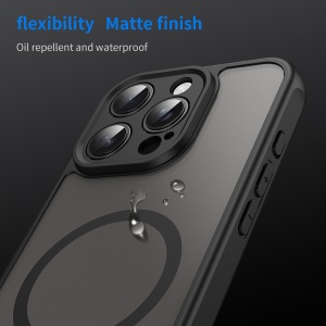 Husa pentru iPhone 16 Pro - Techsuit HaloFrost II MagSafe - Black - Img 6