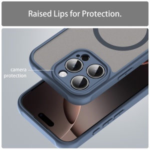 Husa pentru iPhone 16 Pro - Techsuit HaloFrost II MagSafe - Navy Blue - Img 4