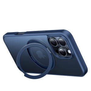 Husa pentru iPhone 16 Pro - Torras Ostand Pro Series - Navy Blue - Img 4