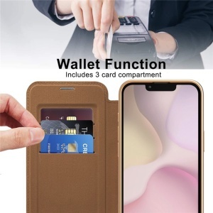 Husa pentru iPhone 16e - Techsuit SmartMag Book Case - Brown - Img 5