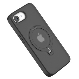 Husa pentru iPhone 16e - Torras Ostand Spin MagSafe Series - Black - Img 3