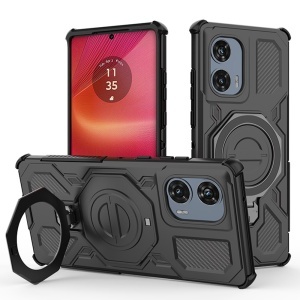Husa pentru Motorola Edge 50 Fusion - Techsuit Carbon Shield PRO - Black