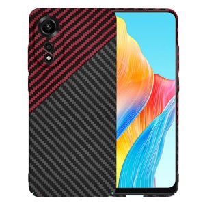 Husa pentru Oppo A78 4G - Techsuit Carbonite FiberShell - Red Vortex