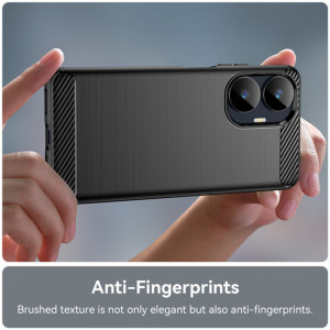 Husa pentru Realme C55 - Techsuit Carbon Silicone - Black - Img 6