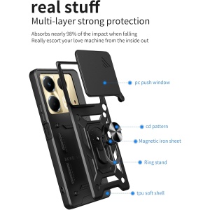 Husa pentru Realme C63 / C61 - Techsuit CamShield Series - Blue - Img 9
