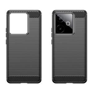 Husa pentru Realme GT 7 - Techsuit Carbon Silicone - Black - Img 2