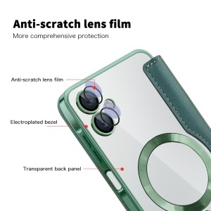 Husa pentru Samsung Galaxy A06 - Techsuit SmartMag Book Case - Green - Img 3