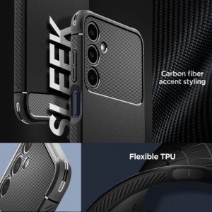 Husa pentru Samsung Galaxy A25 5G - Spigen Rugged Armor - Black - Img 6